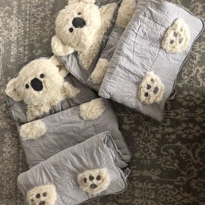 2Pottery Barn Kids Shaggy Head Koala Sleeping Bags